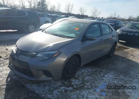 2015 Toyota Corolla Le from USA, damaged, VIN 2T1BURHE6FC369493